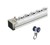 Robust Aluminum Track Space Divider for RVs Closets & Living Rooms 2.4M 7.8ft White C Ideal for Home & Office Use