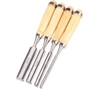 Robust and Easy to Use Wood Chisel Set 4PCS Half-Round Chisel Wood Carving Gouge Kit Woodworking Hand Engraving Tool Set Professional Carpenter Carver Tools