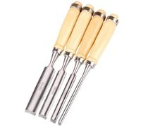 Robust and Easy to Use Wood Chisel Set 4PCS Half-Round Chisel Wood Carving Gouge Kit Woodworking Hand Engraving Tool Set Professional Carpenter Carver Tools