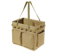 Robust and Spacious Camping Storage Bag with Smart Pocket Design Ideal for BBQ and Outdoor Equipment (Khaki)