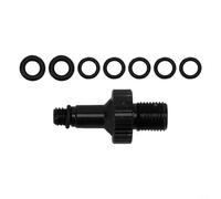 Robust Bicycle Air Pump Valve Tool for Rear Shocks Fits For DT, For Rockshox, For Monarch with O Ring Set (Black)