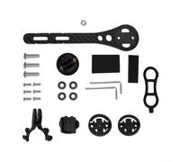 Robust Bicycle Computer Stand Carbon Fiber Multifunctional Mount for Cycling Accessories and Devices (Long)