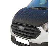 ROBUST Bonnet Bra Cover Protector Guard Diamond Effect Black Leather Full Bonnet for Ford Transit Custom 2018 Onwards