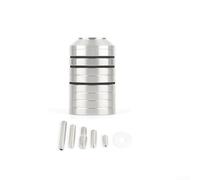 Robust Bows Stabilizer Counterweight Set 280g Stainless Steel Weights with Multiple Weights for Flexibility (Silver)