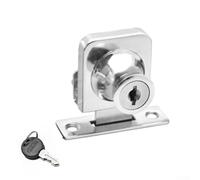 Robust Cabinet Lock System for Sliding Glass Doors Includes 2 Keys, Perfect for Various Showcase Designs (1#)