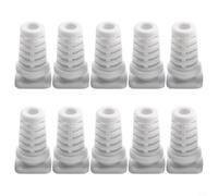 Robust cable tulle made of flexible rubber material for secure connection to electrical appliances, prevents the bending of power lines during intensive use in trade and industrial sectors (4 mm white