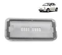 ROBUST Car Rear Number Plate Lamp Light Clear Lens Cover Replacement for Fiat 500 2007-2022 Abarth 500 2007-2022 51800482
