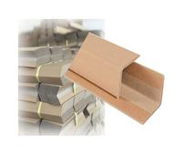 Robust Cardboard Edge Protectors, 100-Pack Reinforced Pallet Corner ，Support to Eliminate Shifting & Prevent Cargo Damage,(10 x 5 x 0.3 cm (L x W x THK))
