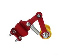 Robust Chain Tensioner for Motorcycle Use Featuring ABS Housing and Iron Components for Structural Integrity (Red)