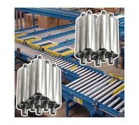 Robust Conveyor Rollers Set - 11 Transport Rollers for Farm Use Lengths 39.4" 35.4" 29.5" 21.7" with 2.4" 2" 1.5" 1.3" 1" Diameter for Smooth Gravity Movement