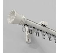 Robust Curtain Rail Adjustable 100600cm Aluminum Alloy Track Sliding Ceiling & Wall Curtain Rod Space Divider Side A 530cm/17.3ft Easy Installation
