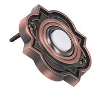 Robust DC1224V Wired Doorbell Push Button Crafted from Iron, Featuring an Illuminated Design Element