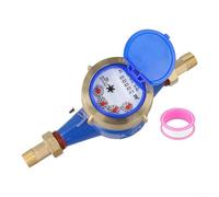 Robust DIN15 Dry Water Meter with Copper Connector and Built in Filter for Optimal Flow Measurement