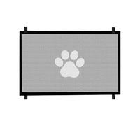 Robust Dog Gate for Stairs Doors, 78 cm High, Adjustable Pet Gate with Breathable Mesh, Stair Barrier for Indoor Use, Fits 180 cm Wide Openings (Black2, 28 x 20 x 3 cm)