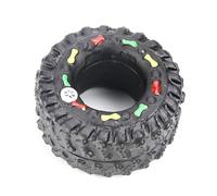 Robust Dog Toy for Aggressive Chewers Made of Rubber Tyres Large Breeds for Teething Indestructible Chew Toy Cat Toy for Large (Black, One Size)