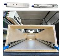 Robust Drawer Slides - Heavy-Duty Side Mount Rails for Tool Boxes, Bathroom Vanities, Truck Beds, and Campers - Smooth Operation & Design