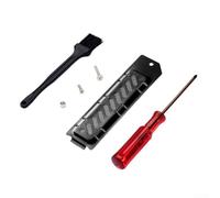 Robust Dust Cover for PS5 Slim and Pro M.2 SSD with Aluminum Build and Perforated Panel to Maximize Air Passage and Minimize Heat Buildup (Black)