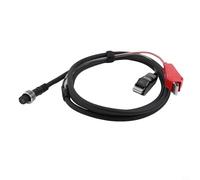 Robust Electric Fishing Reel Power Cord for For DAIWA For MIYA Model 300750MJ, Featuring a 2 Pin Design and PVC Insulation (2 meters)