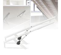 Robust Electric Lift Mechanism for Beds Remote Control Foldable Lift Arms Steel Construction Supports Up to 600kg Ideal for Beds & Frames White - 80cm