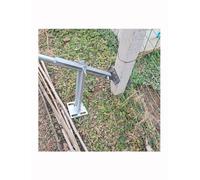 Robust fence post puller for removing wooden and concrete posts, lever tool for removing stakes/tree stumps for demanding applications (12 cm/4.7 in)