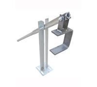 Robust fence post puller for removing wooden and concrete posts, leverage tool for removing stakes/tree stumps for demanding applications (9 cm/3.5 inches)