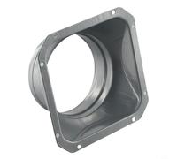 Robust Flanged Hose Adapter for Ventilation Pipes with Smooth Bore Design to Minimize Air Resistance and Improve Flow Efficiency (100mm)