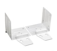 Robust Flat Corner Brackets 3mm Thick Steel Angle Bracket for Cabinet Hanging Wall Hanging Repair Connector Sleeper Bracket 100x80mm(white)