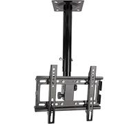 Robust Floating TV Mount, Adjustable Ceiling Bracket with Tilt & Swivel for Enhanced Viewing Experience - Perfect for Home Theatre & Space-Saving Solutions
