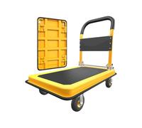 Robust Folding Wagon with 360-Degree Quiet Wheels & Brakes - Ideal for Storage Garage Camping & Outdoor Activities