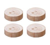 Robust Furniture Risers, Solid Wood Bed & Table Elevators, Cylindrical Design, 4 Support Feet, Increases Height by 3-20cm, Perfect for Home & Office Use