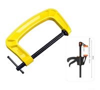 Robust G Clamp Made of Ductile Iron for Workshop Clamping Applications Requiring Stability and Even Pressure Distribution (I)