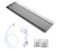 Robust Galvanized Air Conditioner Drain Pan 63x9in for Indoor Units & Fan Coil Systems HeavyDuty Recovery Tray 161x24cm Durable Water Collection Solution