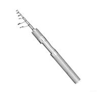 Robust Glass Composite Spin Fishing Lure Rods, Ultra Short Telescopic Fishing Rod, For From Lakes To Lively Streams(1.8M SilverA)
