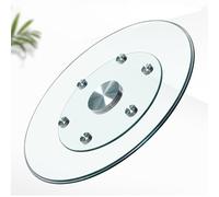 Robust Glass Lazy Susan Turntable for Dining Table - Round Serving Tray with 6 Wheels, Available in 61cm, 71.1cm, 81.3cm, 91.4cm, 101.6cm (70cm) - Ideal for Easy Serving