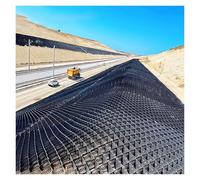 Robust Gravel Stabilizing Grid for Driveway Parking & Garden Erosion Control for Soil Stabilization & Steep Hillside 4.6 x 4.6 m (H 10 cm)