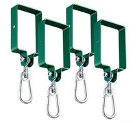 Robust Green Steel Swing Stand Accessories With Hooks For Secure Backyard Playset Assembly And Outdoor Garden Swing Set Maintenance 2 Pack(4pcs)