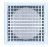 Robust Grille Air Outlet 100150, Suitable for Various Ventilation Needs, Effective Defense with Steel Mesh (150mm)