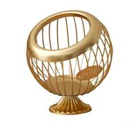 Robust Iron Coffee Pod Holder for Organizing Capsules Alongside Apples Oranges Bananas and Other Produce (gold)