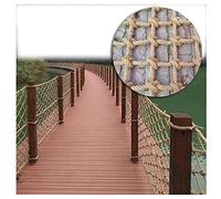 Robust Kids' Safety Net - Natural Thick Hemp Rope for Plant Climbing & Ceiling Nets 15 cm Mesh Eco-Friendly Perfect for Outdoor & Indoor Use