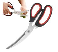 Robust kitchen scissors, kitchen utensils, with comfortable non-slip handle for the kitchen and food, for cutting meat, bones