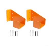 Robust Metal Chainsaw Wall Mount Rack For Garden Workshop Storage Black Orange Hook Ensures Tools Stay Safe Secure Tidy Clutter Free Easy Installation(2pcs orange)
