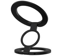 Robust Metal Phone Stand, 5.5 Lbs Strong Grip, 360° Rotating Holder, Universal Fit For All Phones, Compact Foldable Design