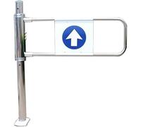 Robust Metal Swing Gate for Supermarket Entrance - Automatic Closing Security Door with Spring for Warehouse, Industry, Library & Store - 50cm Right-Hand Door