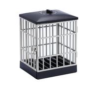 Robust Mobile Phone Lock: Silver Iron Housing, Built-in Timer, Large Capacity, Secure Storage Device Stable Cage For Concentrated Work Without Distraction