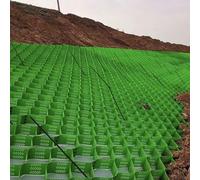 Robust o Grid for Steep Slopes with Draina Holes Soil Stabilizer for Earth Sand Grass Stones Ideal for Gardens Sheds Walkways Driveways (Green 6x40 ft H 10cm 4in)
