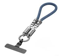 Robust Phone Wrist Lanyard with Integrated 240W USB-C Cable for Power and Data Connectivity on the Move (30cm Blue)