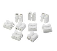 Robust Push Quick Connectors Set of 100 Rated at 10A for Safe Wiring Practices