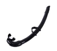 Robust PVC Diving Snorkel for Secure Breathing in Various Aquatic Environments (Black)