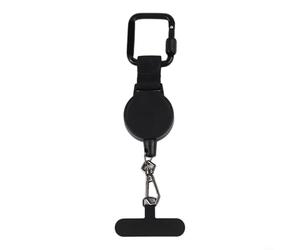 Robust Retractable Lanyard with ABS Enclosure and High Tensile Steel Cable for Secure Smartphone Carry in Dynamic Environments