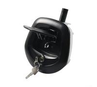 Robust RV Door Lock Mechanism - T-Shape Fishtail Design for Trailers & Equipment Boxes Black(A10514-02)